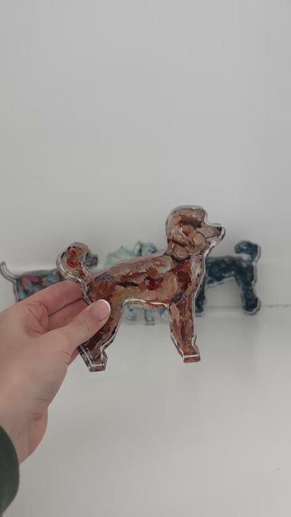 "Poodle Apricot" acrylic