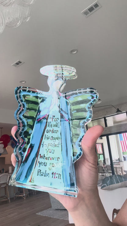 "To Protect You Angel" acrylic