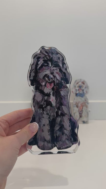 "Goldendoodle Chocolate" acyrlic