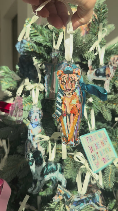 Lion Acrylic Ornament