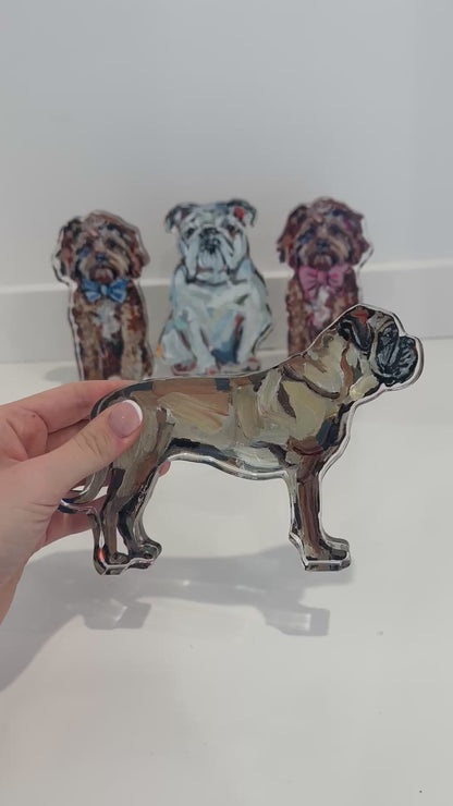 "Bullmastiff Fawn" acrylic