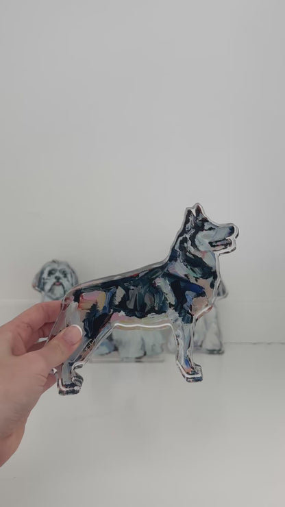 "Siberian Husky" acrylic