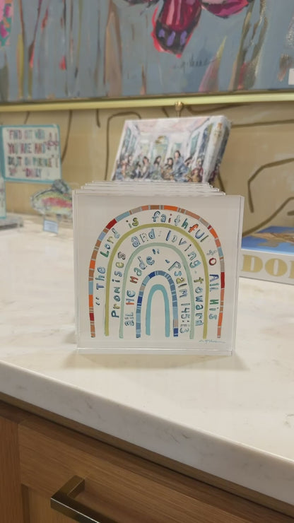 Promise Keeper Bible Verse Acrylic Tabletop Art