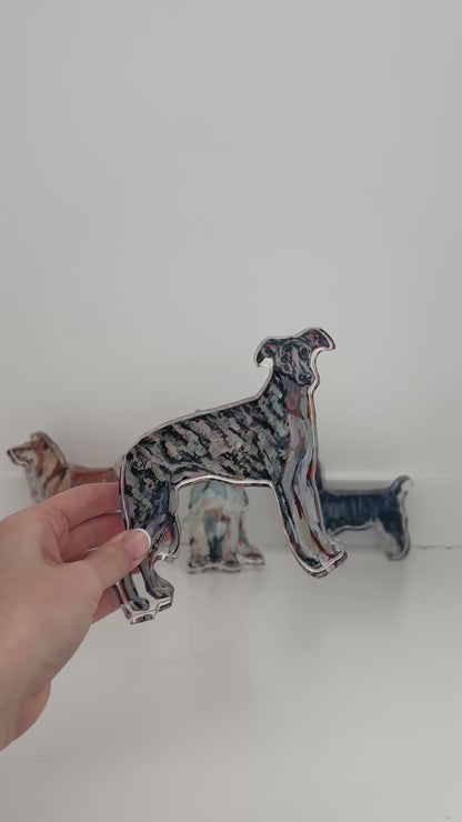 "Whippet" acrylic
