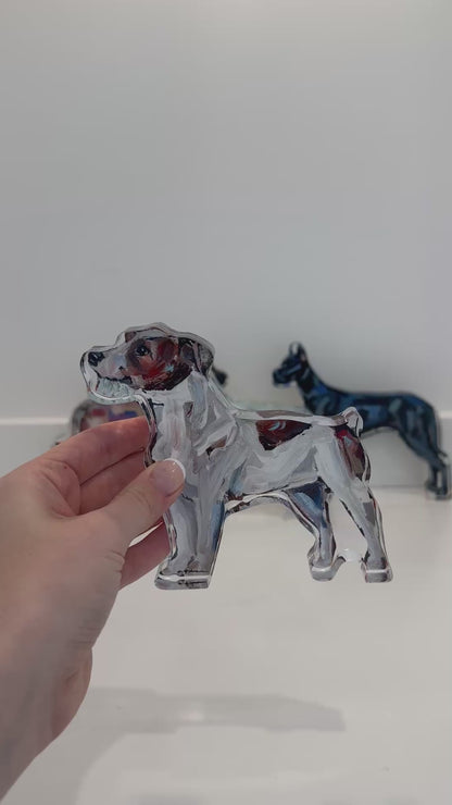 "Jack Russell Wire-haired" acrylic