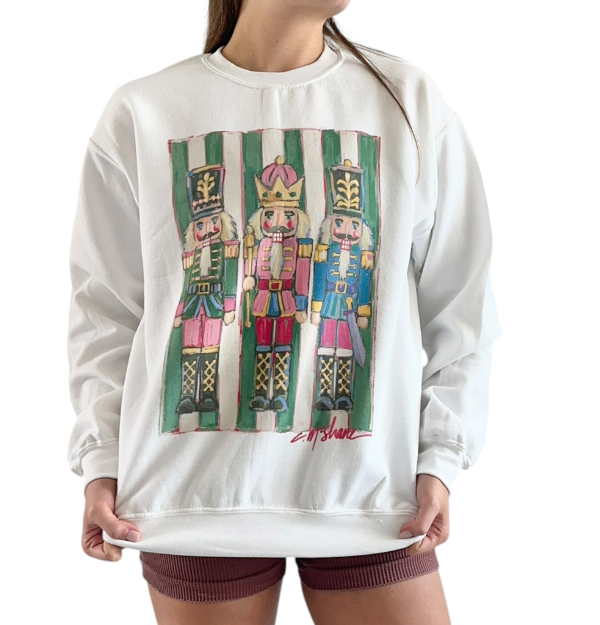 "The Nutty Bunch" Nutcrackers Art Sweatshirt