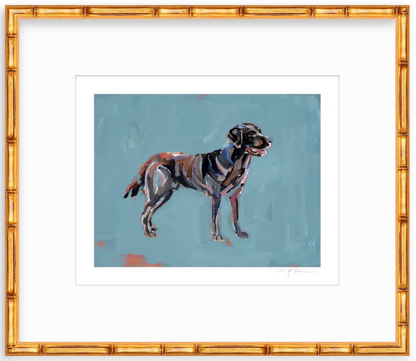 "Chocolate Lab" print