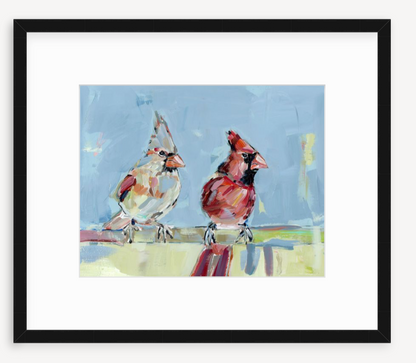 Always Together Cardinals Fine Art Print