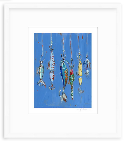 Hooked On You Fish Lures Fine Art Print