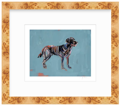 "Chocolate Lab" print