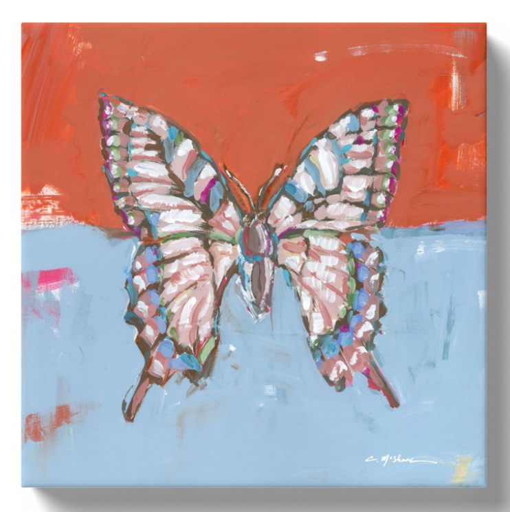 "Butterfly Kisses II" canvas WHOLESALE