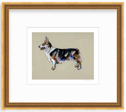 Tri Color Corgi Fine Art Print