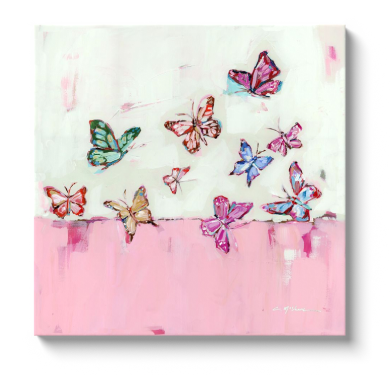 "Butterfly Wishes" on canvas