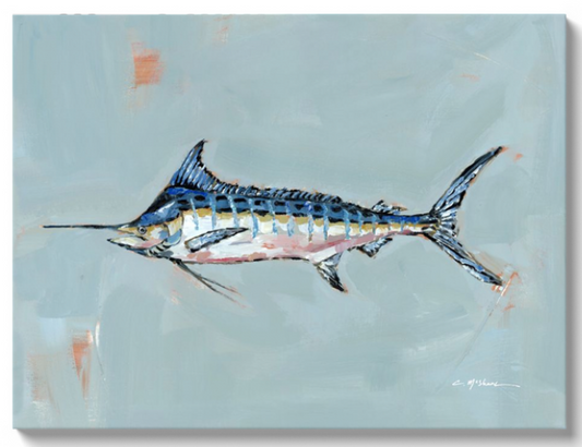 Blue Marlin on canvas