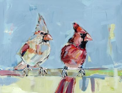 Always Together Cardinals Fine Art Print