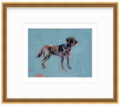 "Chocolate Lab" print