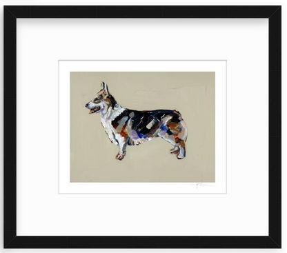 Tri Color Corgi Fine Art Print