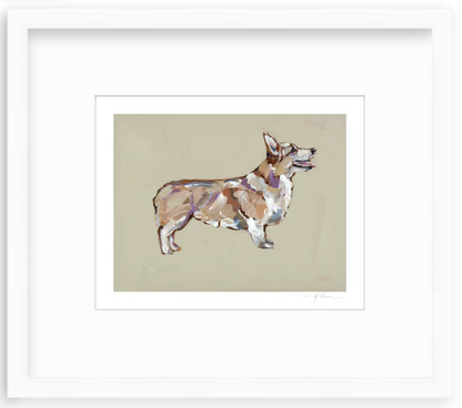 Blonde Corgi Fine Art Print