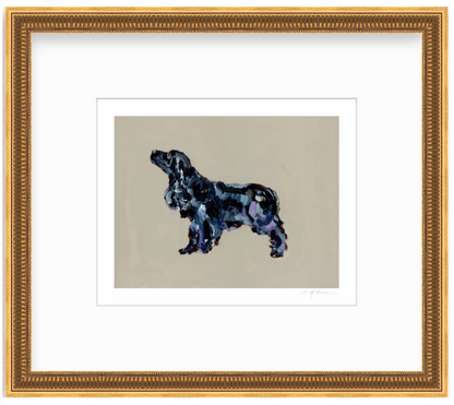 Black Cocker Spaniel Fine Art Print