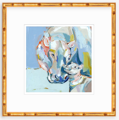 Hippo Love Fine Art Print
