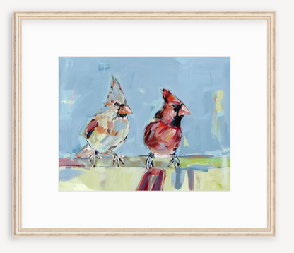 Always Together Cardinals Fine Art Print