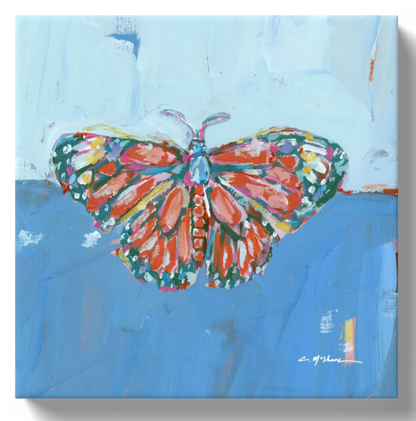 "Butterfly Kisses IV" canvas WHOLESALE