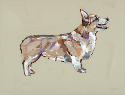 Blonde Corgi Fine Art Print
