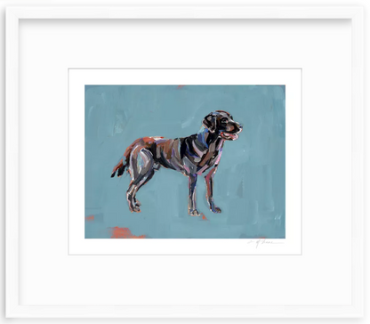 "Chocolate Lab" print