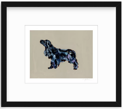 Black Cocker Spaniel Fine Art Print