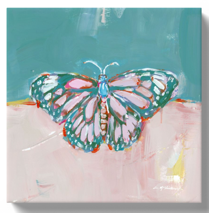 "Butterfly Kisses I" canvas WHOLESALE