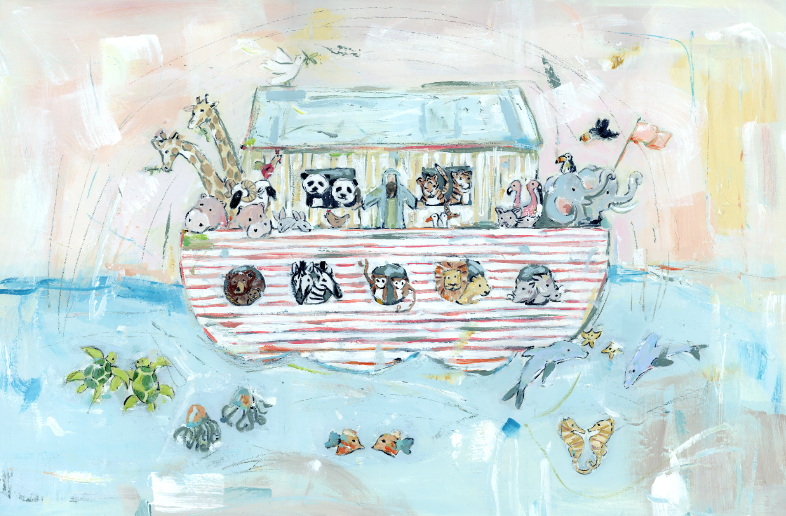 Noah's ark II on paper – Chelsea McShane Art
