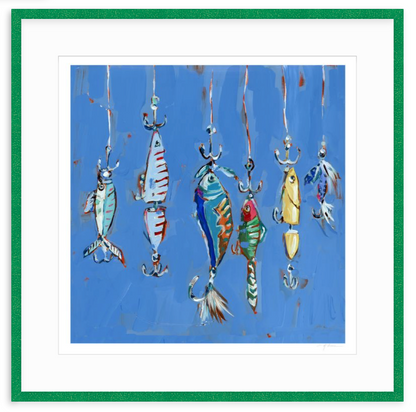 Hooked On You Fish Lures Fine Art Print