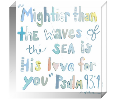 Psalm 93:4 Acrylic block