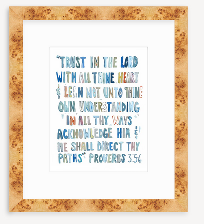 Proverbs 3: 5-6 BLUES on paper