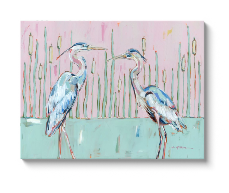 "Blue Herons" canvas WHOLESALE
