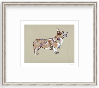 Blonde Corgi Fine Art Print
