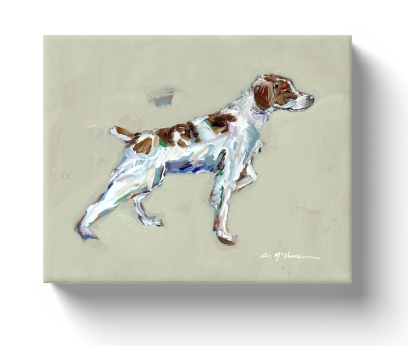 Brittany Spaniel canvas WHOLESALE