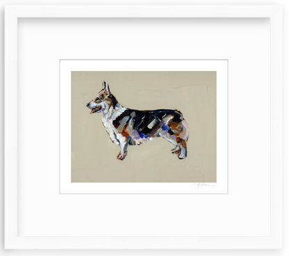 Tri Color Corgi Fine Art Print