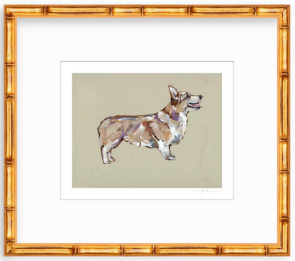 Blonde Corgi Fine Art Print