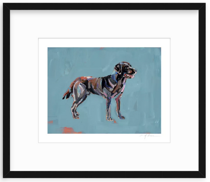 "Chocolate Lab" print