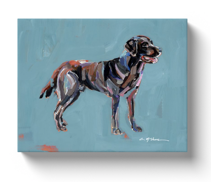 "Chocolate Lab" print