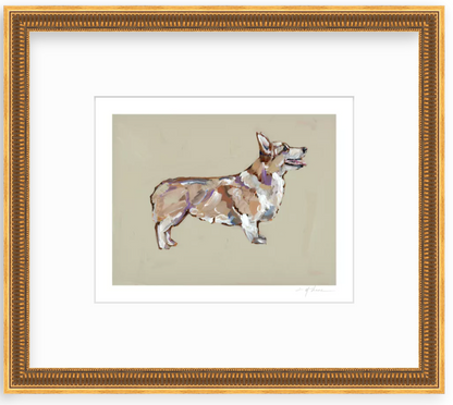 Blonde Corgi Fine Art Print
