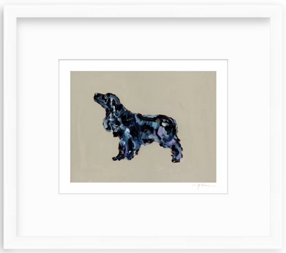 Black Cocker Spaniel Fine Art Print